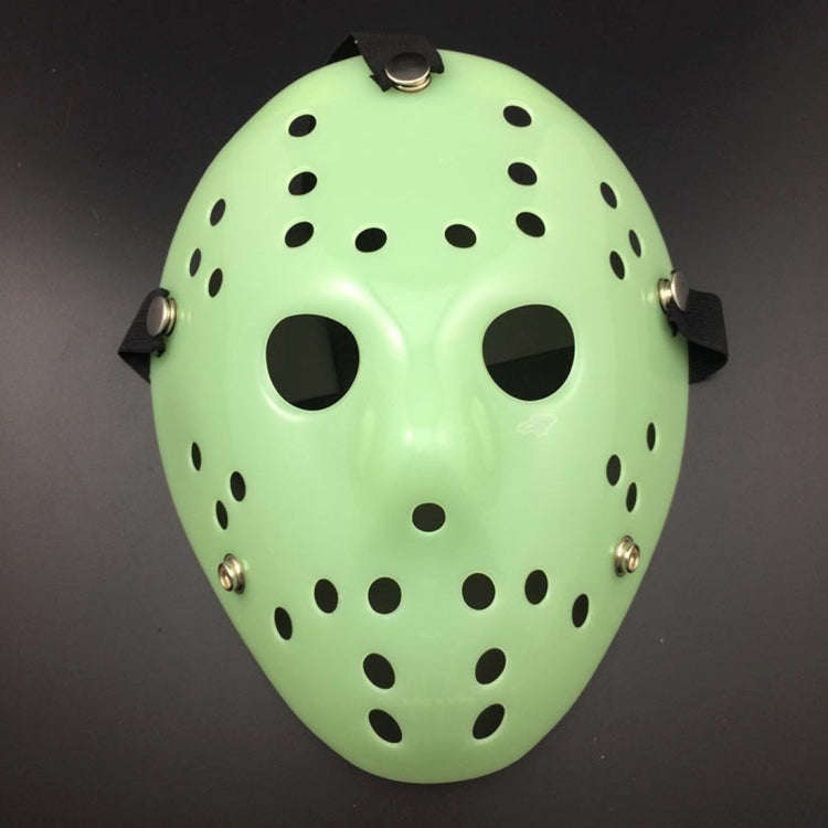 Halloween Party Cool Thicken Jason Mask, Fluorescent Green, Gold, Red + White, Silver