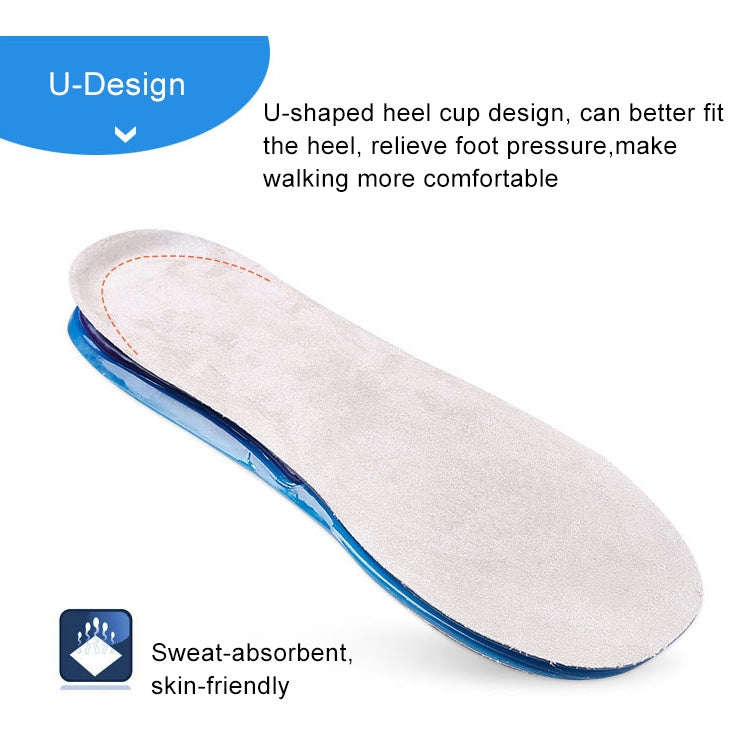 1 Pair Military Training Shock Resistance Sports Insoles Soft and Comfortable Stretch Thick Insol...