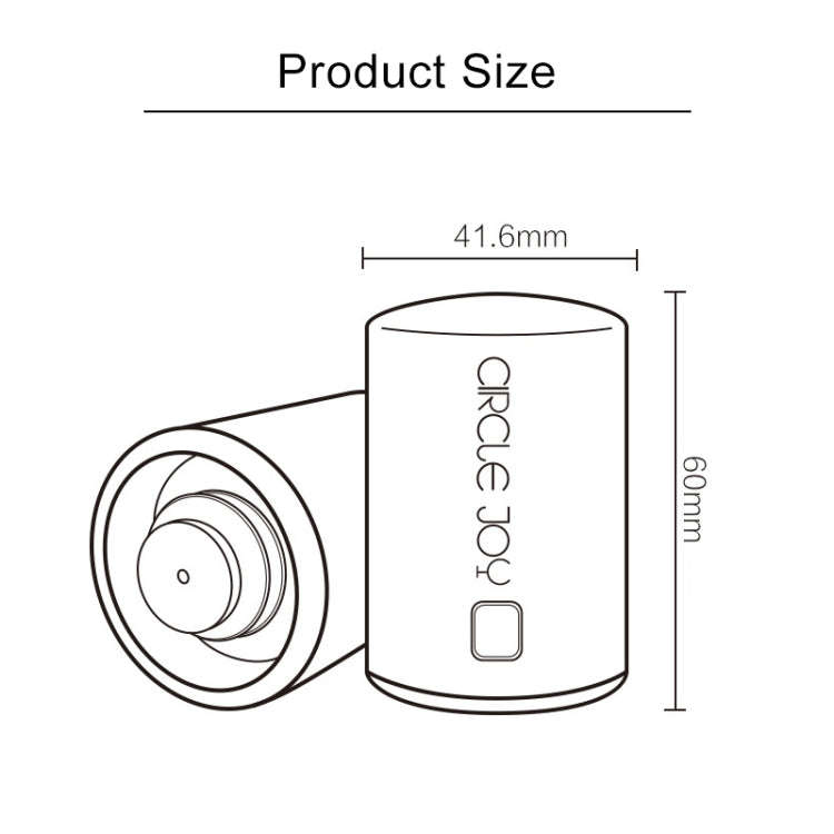 Original Xiaomi Youpin Circle Joy Stainless Steel Vacuum Memory Wine Stopper, Wine Stopper