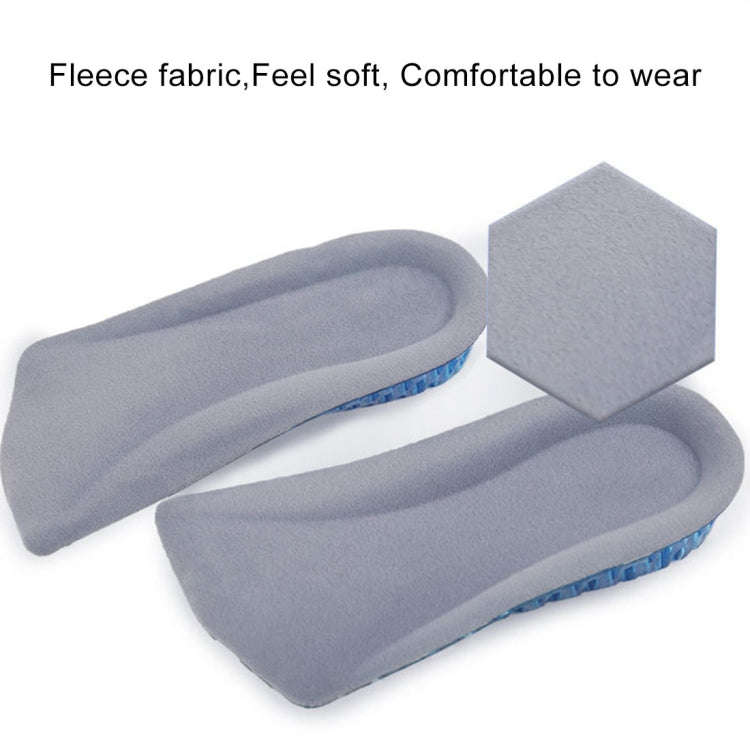 1 Pair  3cm Honeycomb Stretch Insert Shoes Height Increase Half Insoles, 3cm Honeycomb Increase I...