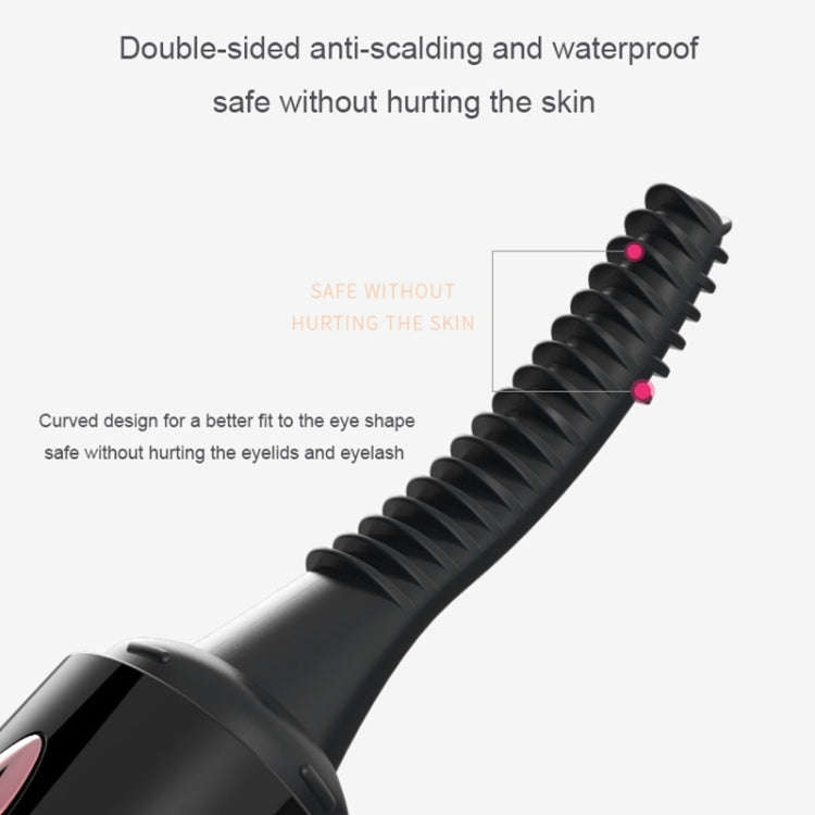 K-CU-S20 Portable Waterproof USB Charging Digital Display Perm Eyelash Curler, K-CU-S20(Black), K...