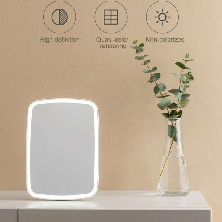 Original Xiaomi Youpin jordan&judy Single-sided Square Desktop LED Cosmetic Mirror, Single Color ...