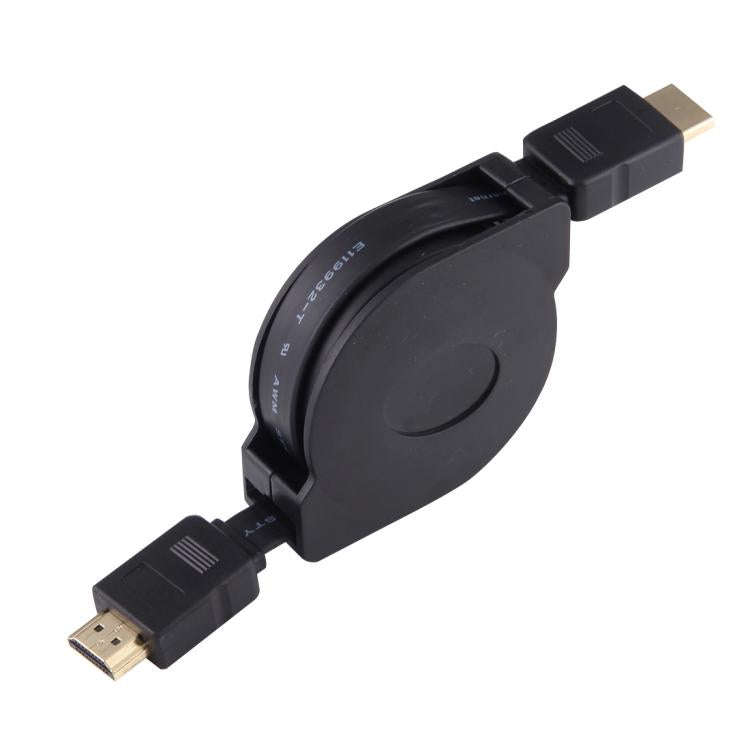 1m HDMI Male to HDMI Male Retractable Video Audio Connector Adapter Cable with Mini HDMI & Micro ...