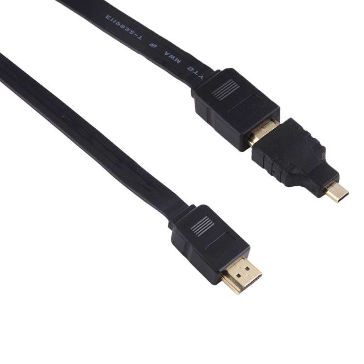 1m HDMI Male to HDMI Male Retractable Video Audio Connector Adapter Cable with Mini HDMI & Micro ...