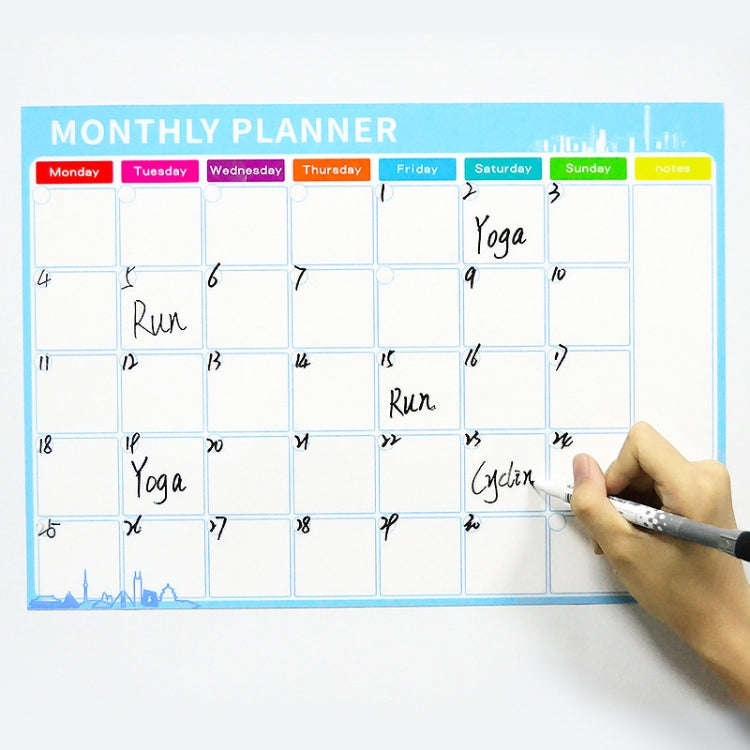Magnetic Weekly Plan Refrigerator Magnet PET Magnetic Soft Whiteboard, Size: 29.7cm x 42cm, Weekl...