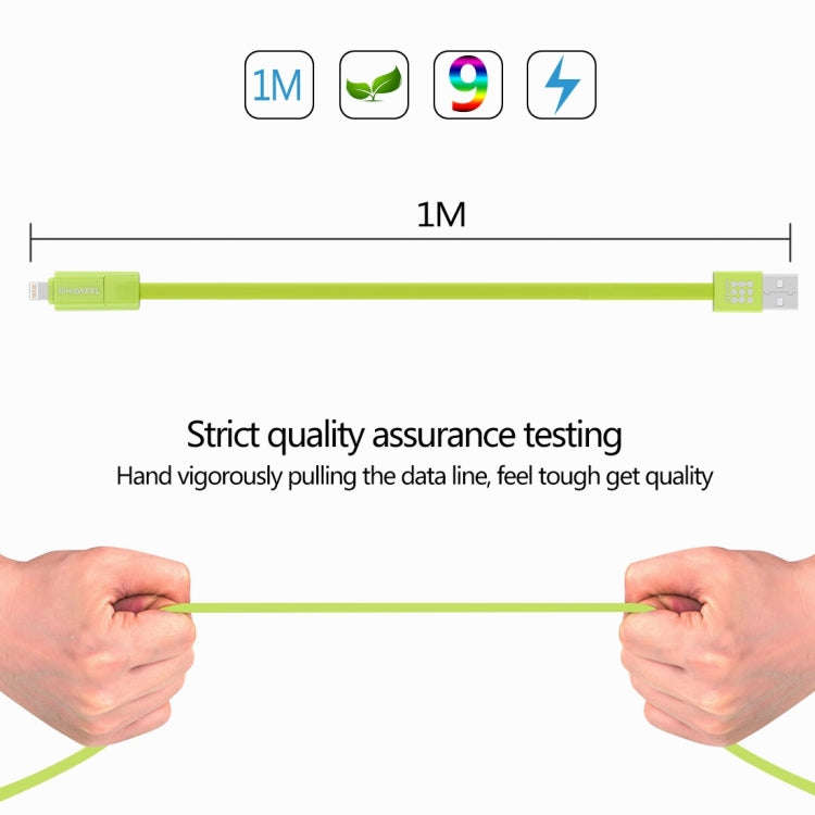 HAWEEL 1m 2 in 1 Micro USB & 8 Pin to USB Data Sync Charge Cable, 2 in 1 Cable in two connectors
