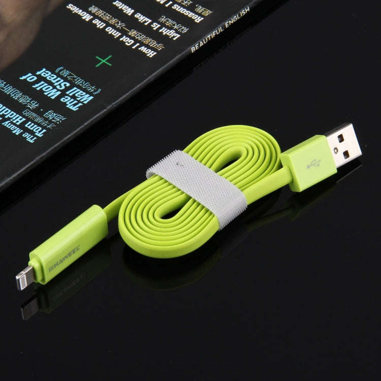 HAWEEL 1m 2 in 1 Micro USB & 8 Pin to USB Data Sync Charge Cable, 2 in 1 Cable in two connectors