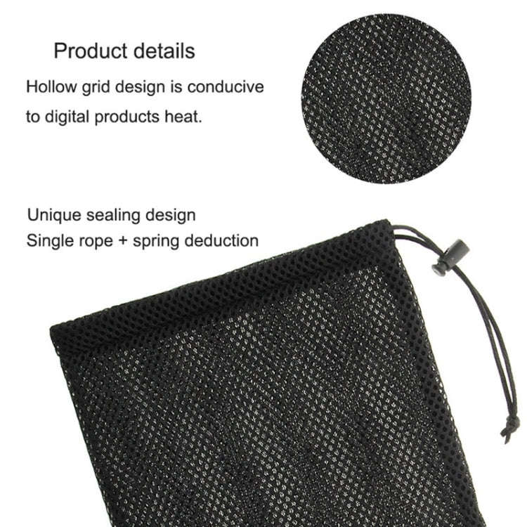 HAWEEL Nylon Mesh Drawstring Pouch Bag with Stay Cord for up to 7.9 inch Screen iPad and Tablet, ...