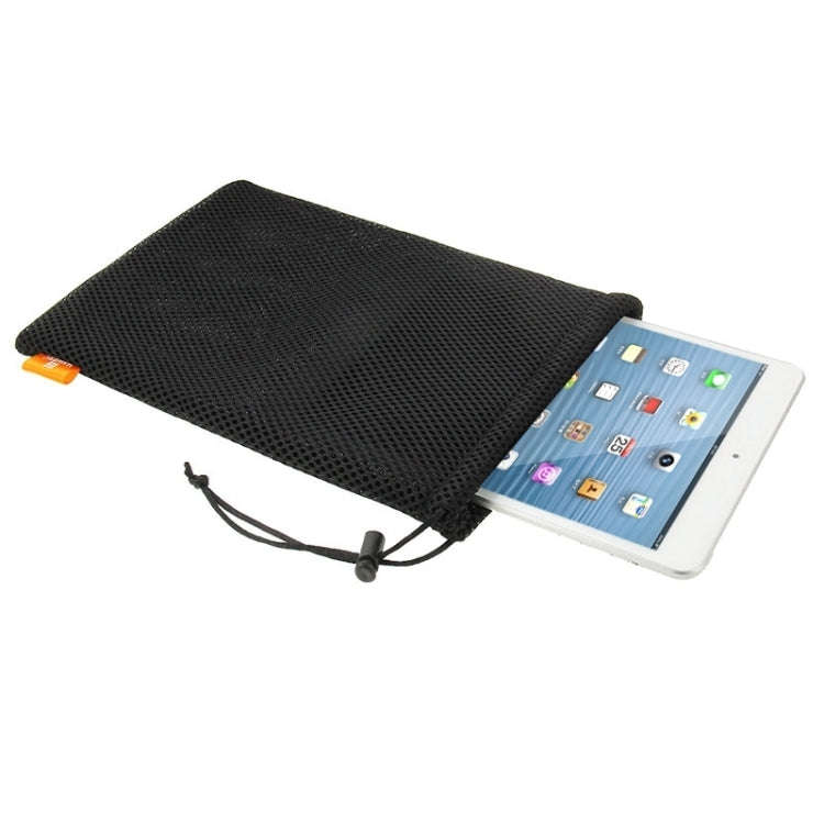 HAWEEL Nylon Mesh Drawstring Pouch Bag with Stay Cord for up to 7.9 inch Screen iPad and Tablet, ...