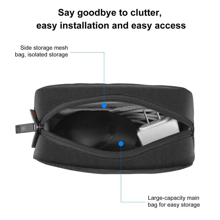 HAWEEL Electronic Organizer Storage Bag for Charger, Power Bank, Cables, Mouse, Earphones, Size: ...