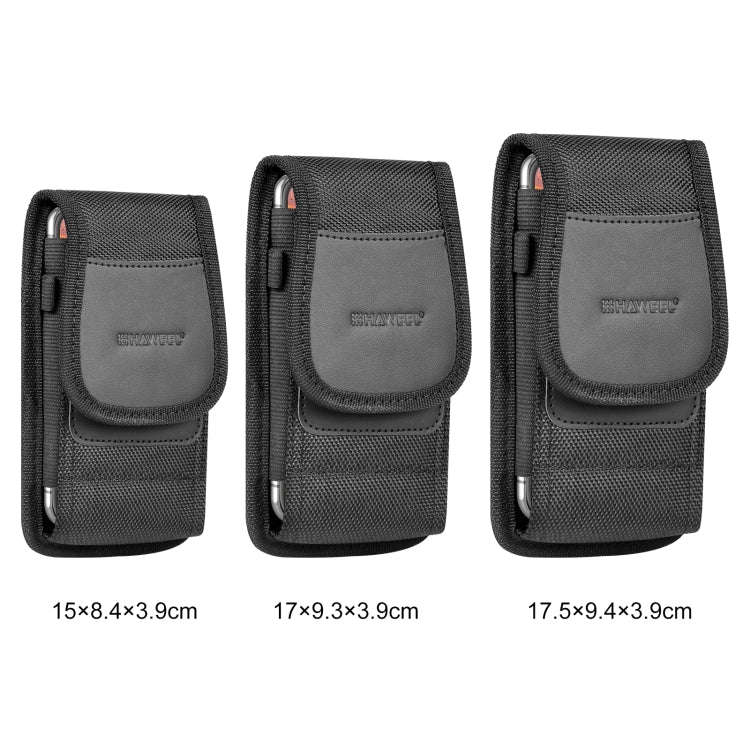 HAWEEL 4.7 inch Nylon Cloth Phone Belt Clip Carrying Pouch with Card Slot