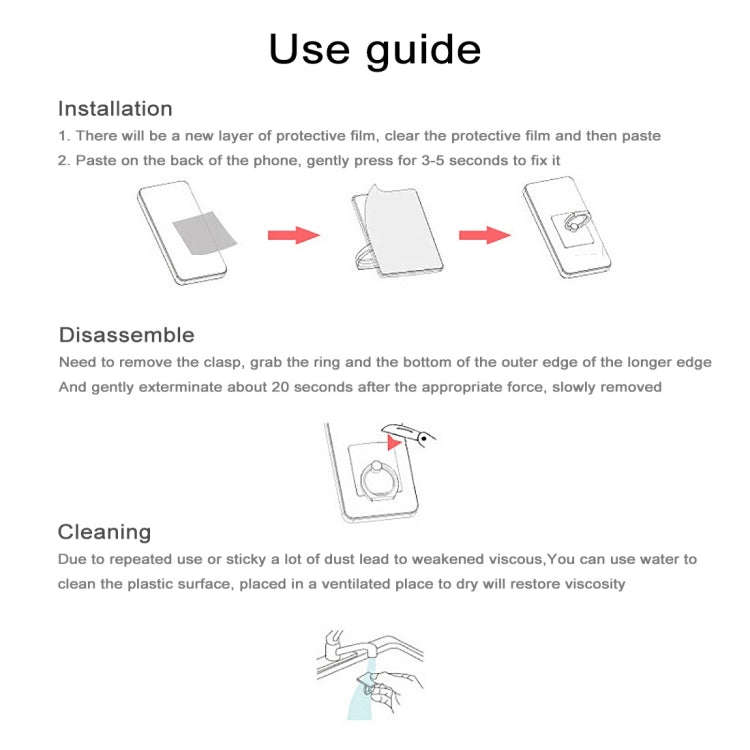 360 Degrees Rotation Ring Phone Holder, Gold, HK Stock