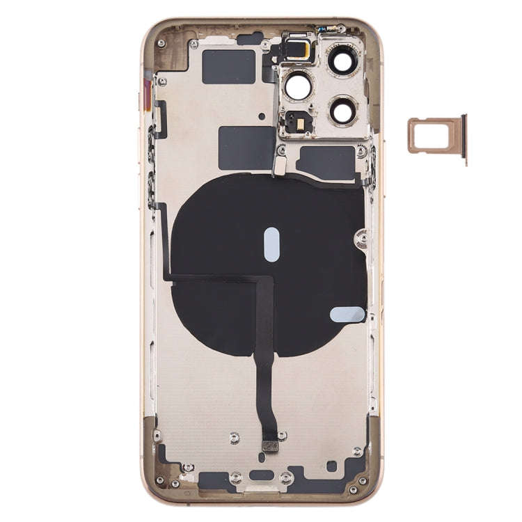 Battery Back Cover (with Side Keys & Card Tray & Power + Volume Flex Cable & Wireless Charging Mo...