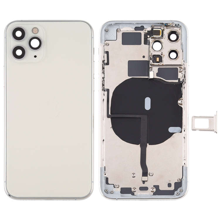 Battery Back Cover (with Side Keys & Card Tray & Power + Volume Flex Cable & Wireless Charging Mo...