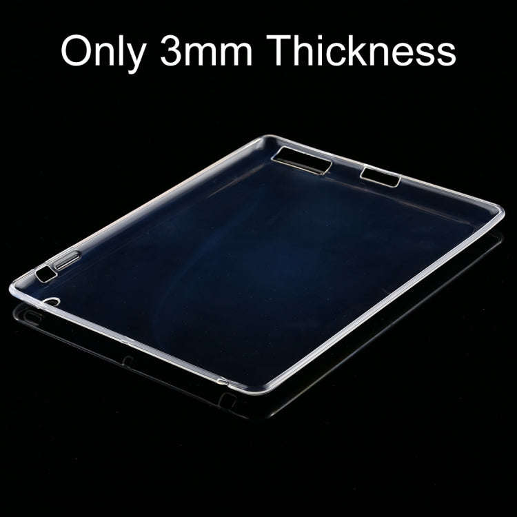 For iPad 4 / 3 / 2 3mm Shockproof Transparent Protective Case, For iPad 4 / 3 / 2