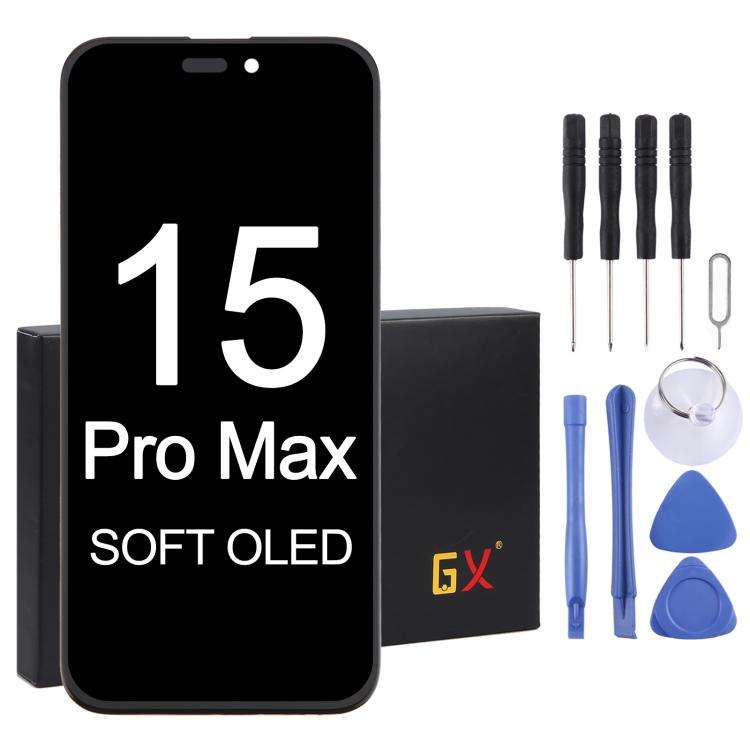 GX Soft OLED Screen For iPhone 15 Pro Max, For iPhone 15 Pro Max(GX Soft OLED)