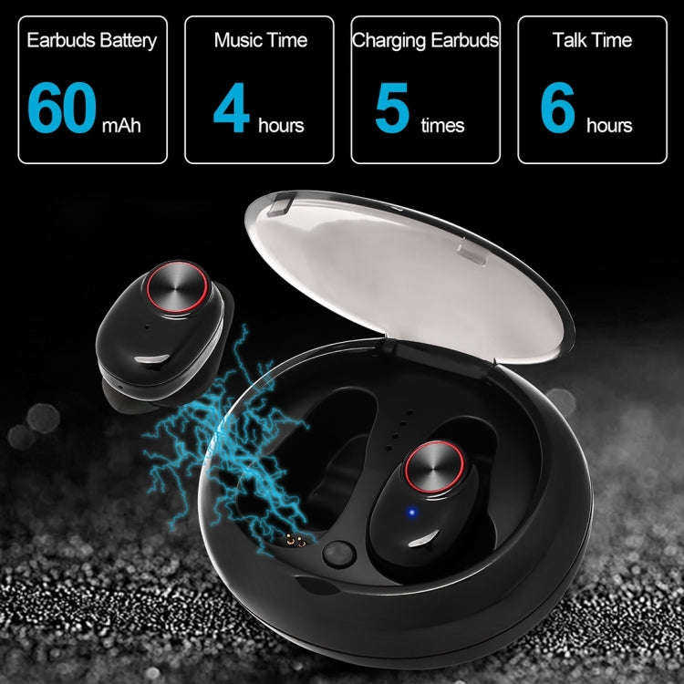 BTH-V5 DSP Noise Cancelling Earbuds Sports Wireless Bluetooth V5.0  Headset with Charging Case, C...