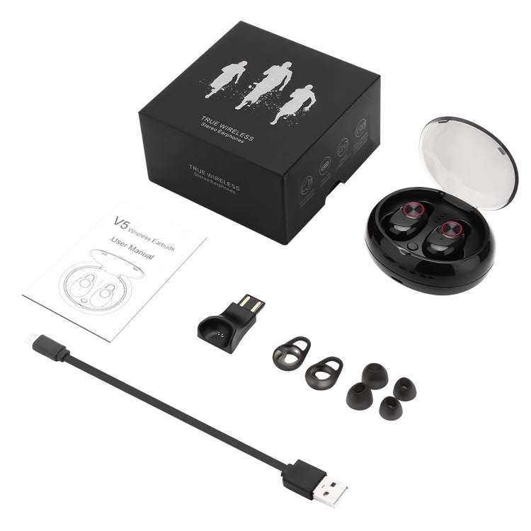 BTH-V5 DSP Noise Cancelling Earbuds Sports Wireless Bluetooth V5.0  Headset with Charging Case, C...