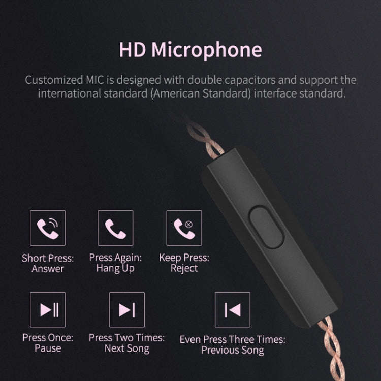 KZ ZSN Circle Iron Moving Iron Quad-core Wired Control In-ear Mega Bass HiFi Earphone without Mic...