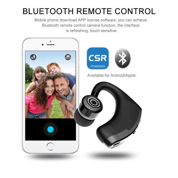 V9 Business Handsfree Wireless Bluetooth Headset CSR 4.1 with Mic for Driver Sport, V9
