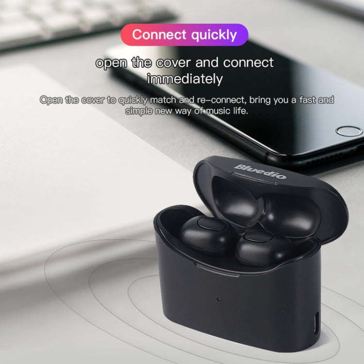 Bluedio TWS T-elf Bluetooth Version 5.0 In-Ear Bluetooth Headset with Headphone Charging Cabin