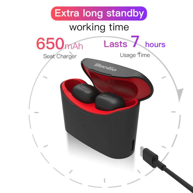 Bluedio TWS T-elf Bluetooth Version 5.0 In-Ear Bluetooth Headset with Headphone Charging Cabin