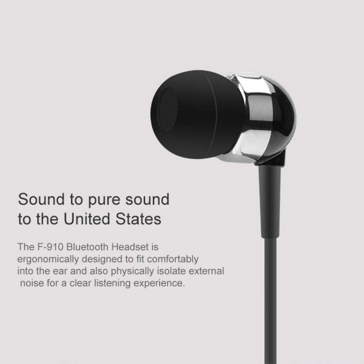 Fineblue F910 CSR4.1 Retractable Cable Caller Vibration Reminder Anti-theft Bluetooth Headset
