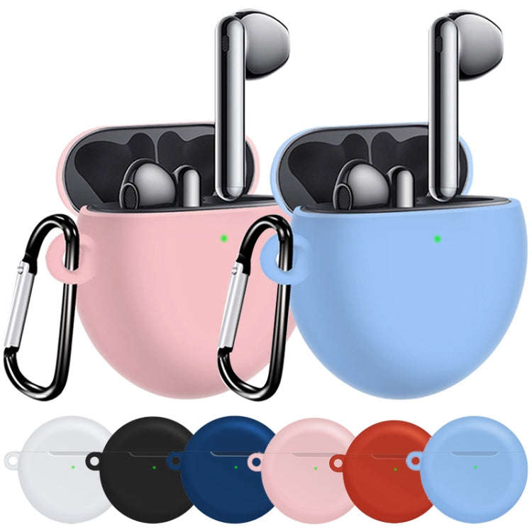 For Huawei Freebuds 4 Full Coverage Waterproof Silicone Wireless Earphone Protective Case with Ho...