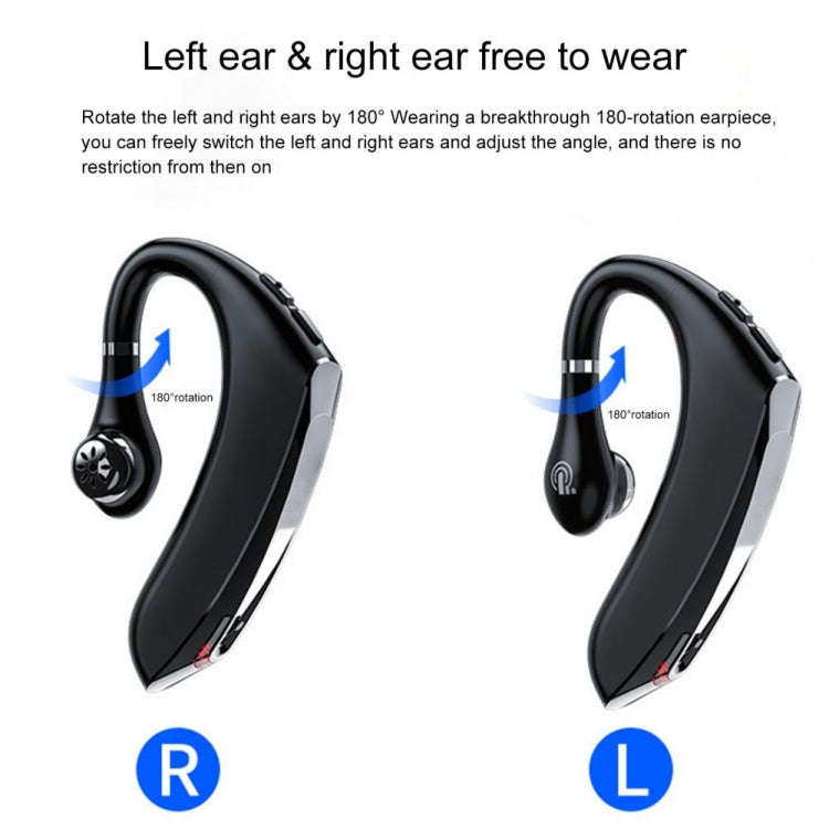 DS800 Bluetooth 5.0 Universal Hanging Ear Style Business Sports Wireless Bluetooth Earphone with ...