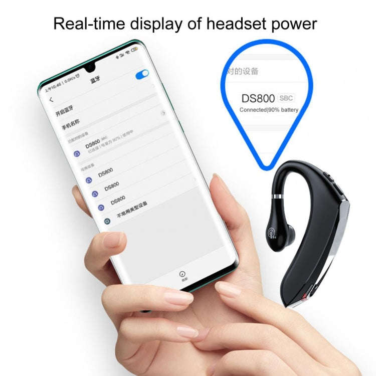 DS800 Bluetooth 5.0 Universal Hanging Ear Style Business Sports Wireless Bluetooth Earphone with ...