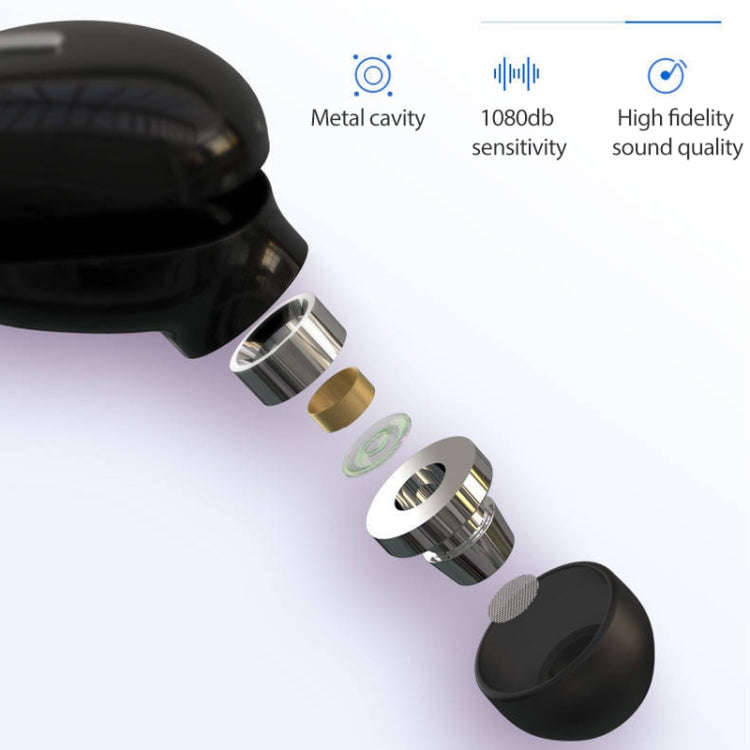 X9 Wireless Bluetooth 5.0 Mini In-Ear Unilateral Earphone, X9 Black, X9 White