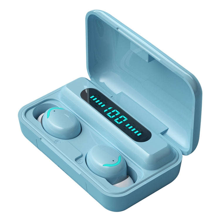 F9-5C Macaron Series Four-bar Breathing Light + Digital Display Noise Reduction Bluetooth Earphon...