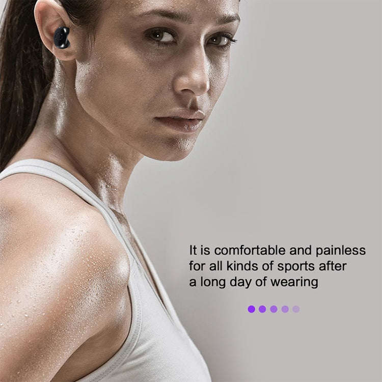 DT-4 IPX Waterproof Bluetooth 5.0 Wireless Bluetooth Earphone with 350mAh Magnetic Charging Box, ...