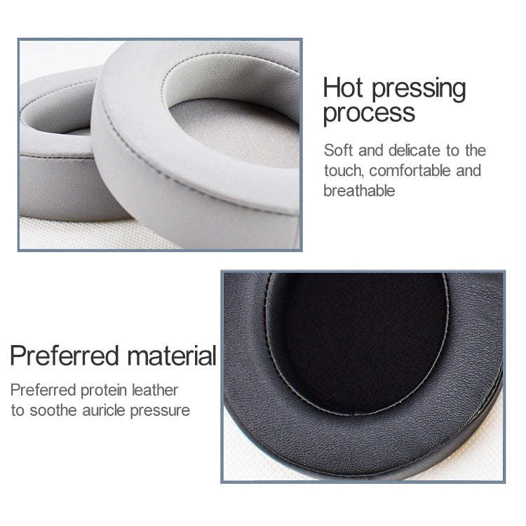 2 PCS For Razer Kraken 7.1 V2 Pro Headphone Cushion Sponge Black Net Cover Earmuffs Replacement E...