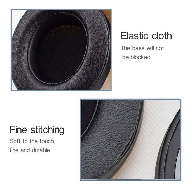 2 PCS For Razer Kraken 7.1 V2 Pro Headphone Cushion Sponge Black Net Cover Earmuffs Replacement E...