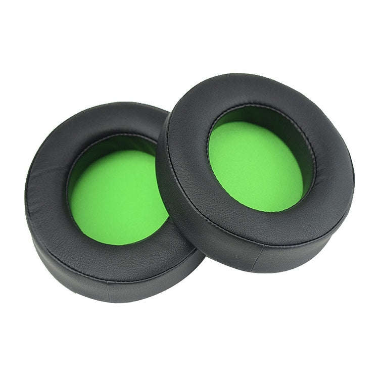2 PCS For Razer Kraken 7.1 V2 Pro Headphone Cushion Sponge Green Net Cover Earmuffs Replacement E...