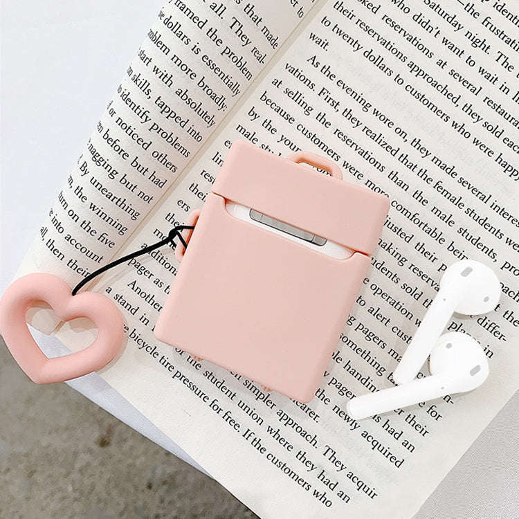 Wireless Earphones Shockproof Candy Colored Suitcase Silicone Protective Case for Apple AirPods 1...