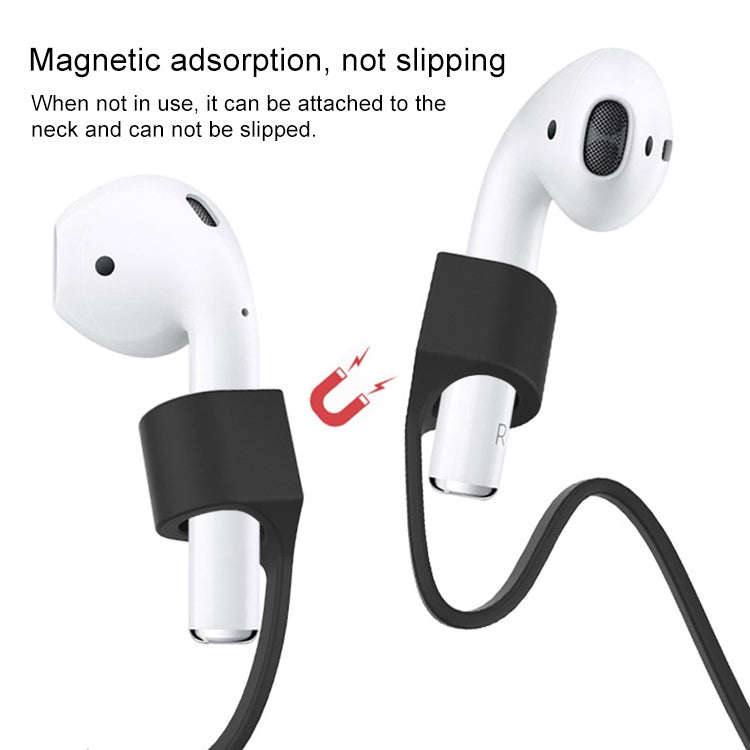 Wireless Bluetooth Headset Anti-lost Rope Magnetic Silicone Lanyard for Apple AirPods 1 / 2, For ...