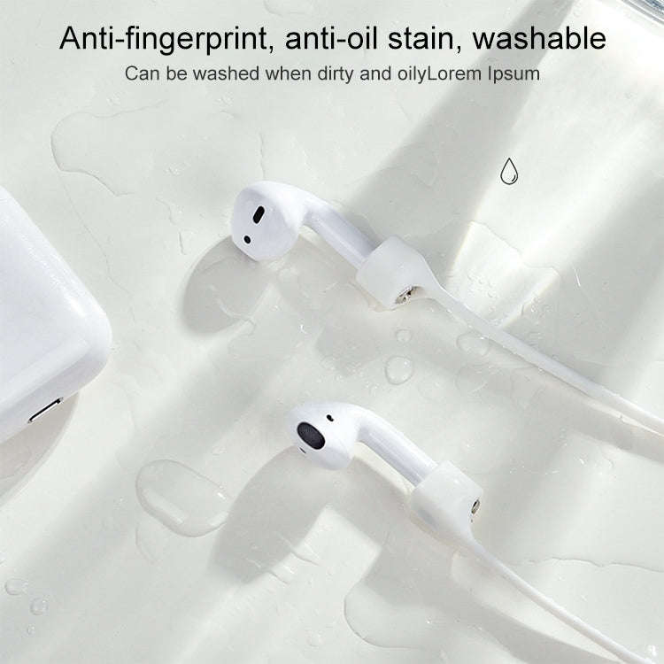 Wireless Bluetooth Headset Anti-lost Rope Magnetic Silicone Lanyard for Apple AirPods 1 / 2, For ...
