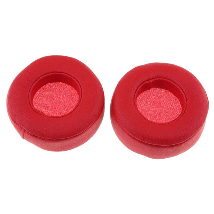 2 PCS For Beats Studio Mixr Headphone Protective Leather Cover Sponge Earmuffs, Red
