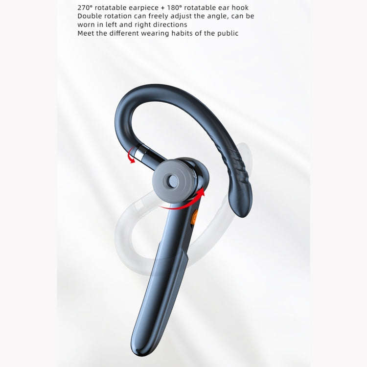 ME-100 TWS Business Rotating Universal True Stereo 5.0 Version Hanging Ear In-Ear Bluetooth Headset