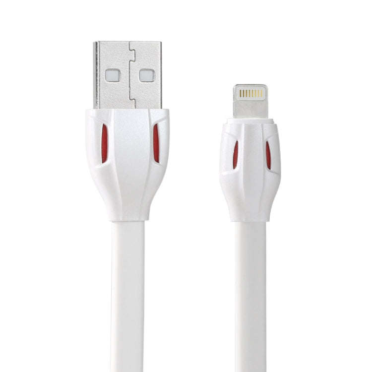 REMAX RC-035i Laser Series 1m 2.1A 8 Pin to USB Data Sync Charger Cable with LED Indicator, White