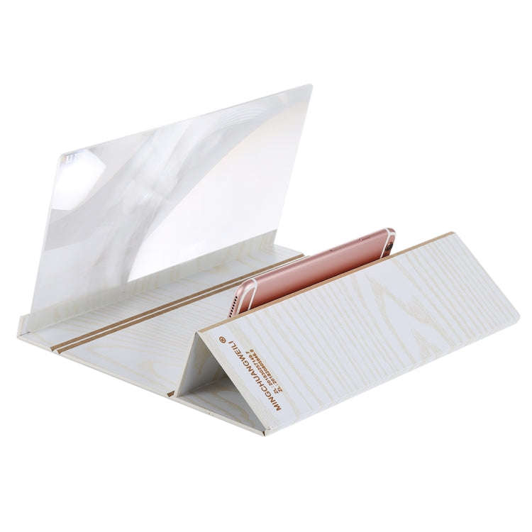 12.0 inch Universal Foldable Portable Wood + Organic Glass Eyeshield 3D Video Mobile Phone Screen...