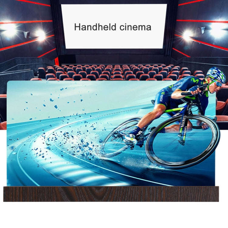 12.0 inch Universal Foldable Portable Wood + Organic Glass Eyeshield 3D Video Mobile Phone Screen...