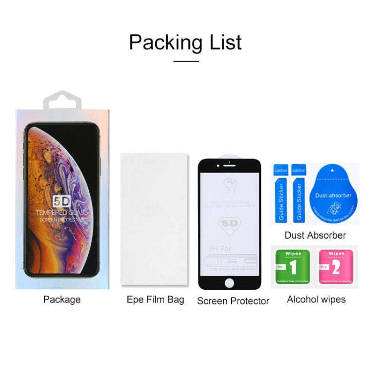 9H 5D Full Glue Full Screen Tempered Glass Film for iPhone 6 / 6s, For iPhone 6 / 6s (1 PC)