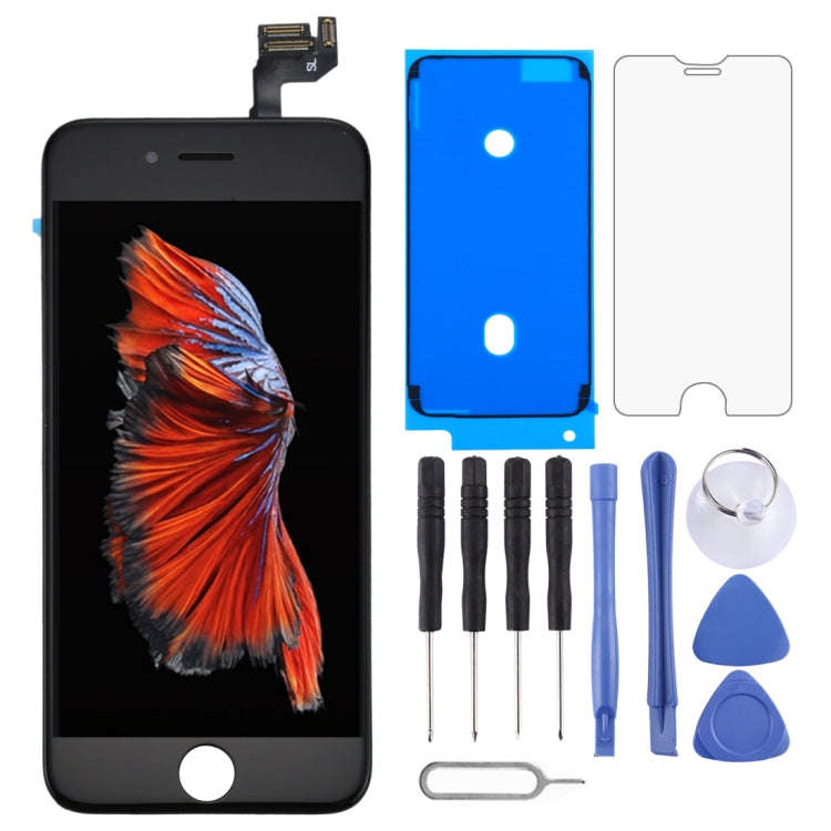 LCD Screen with Front Camera for iPhone 6s, 4 in 1 for i6s with Camera Black