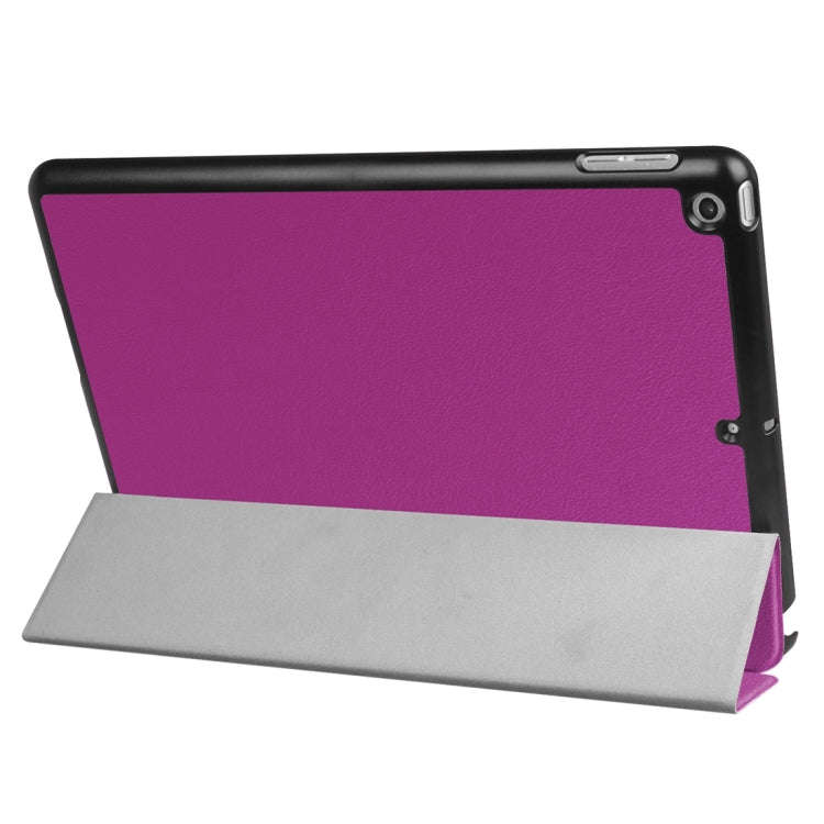 For iPad 9.7 (2018) & iPad 9.7 (2017) Custer Texture Horizontal Flip Leather Case with Three-fold...