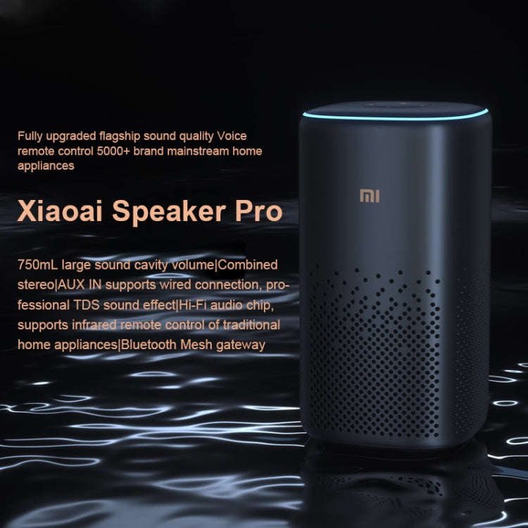 Xiaomi Xiaoai Speaker Pro with 750mL Large Sound Cavity Volume / AUX IN Wired Connection / Combo ...