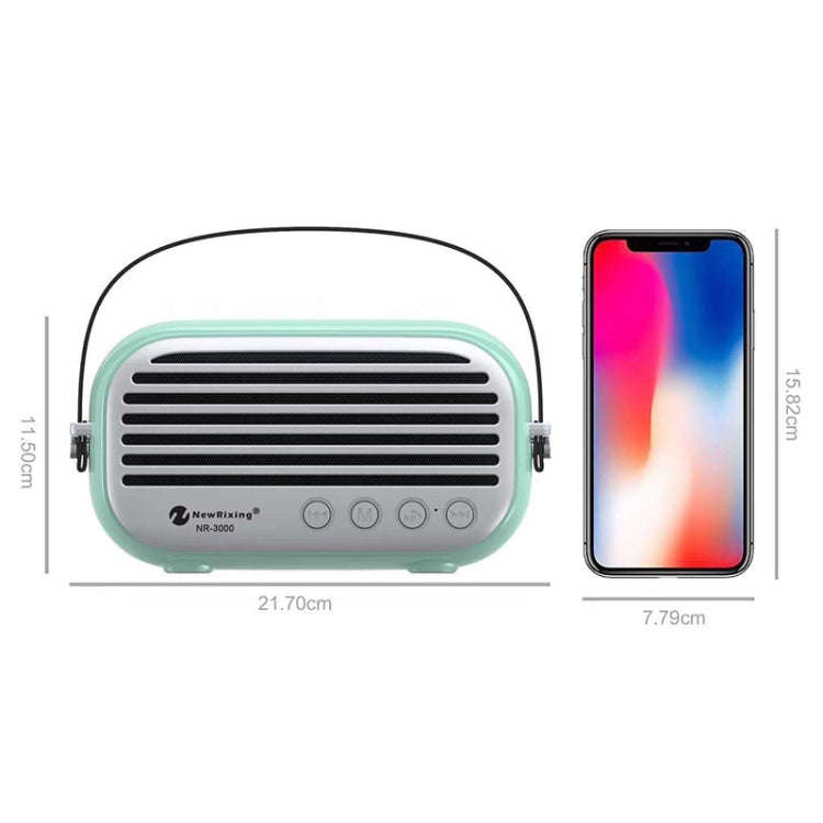 NewRixing NR-3000 Stylish Household Bluetooth Speaker with Hands-free Call Function, Support TF C...