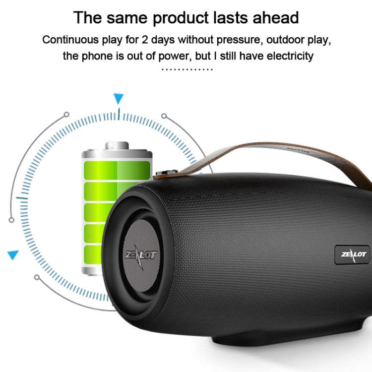 ZEALOT S27 Multifunctional Bass Wireless Bluetooth Speaker, Built-in Microphone, Support Bluetoot...